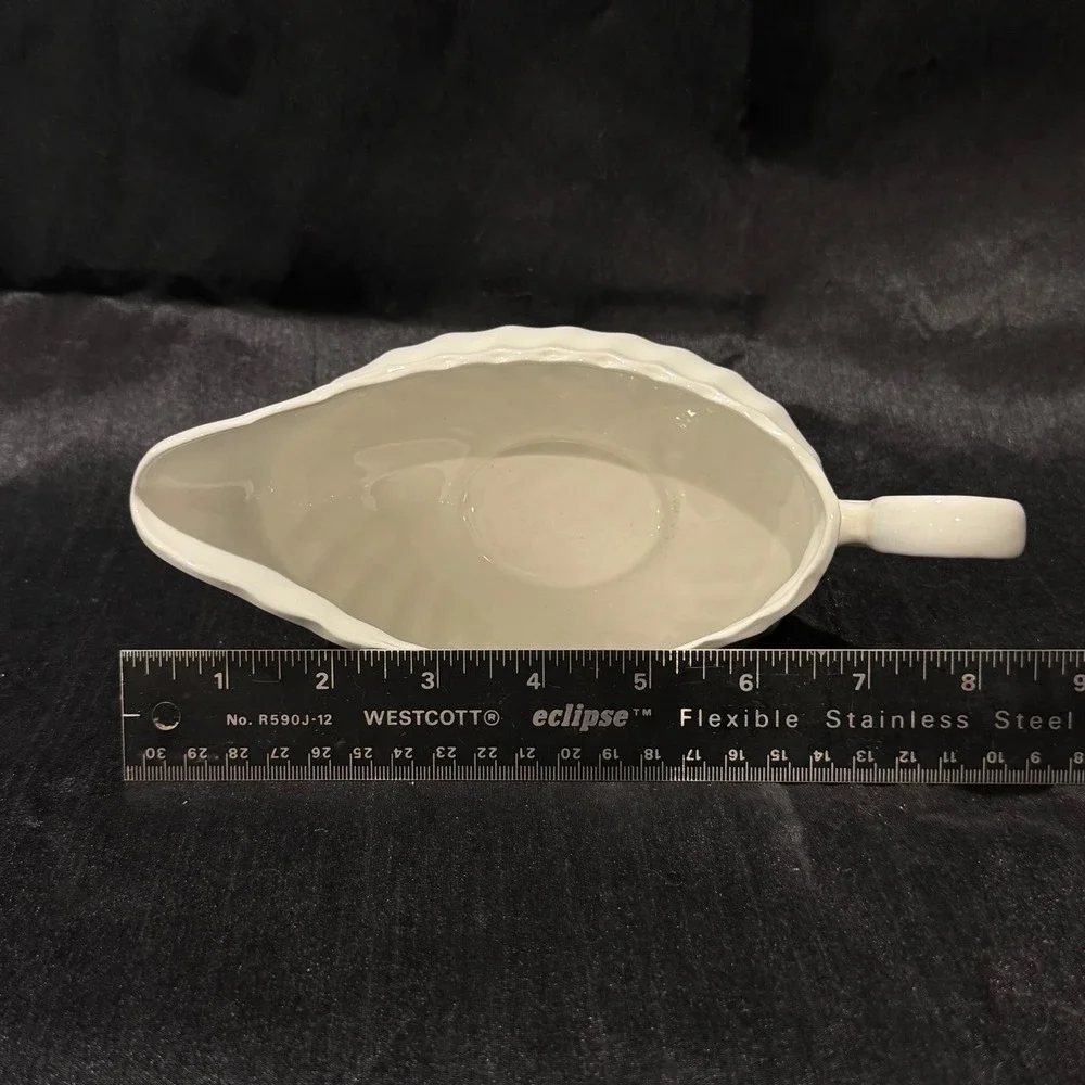 Vintage Johnson Brothers Regency Gravy Boat White Ironstone Made in England